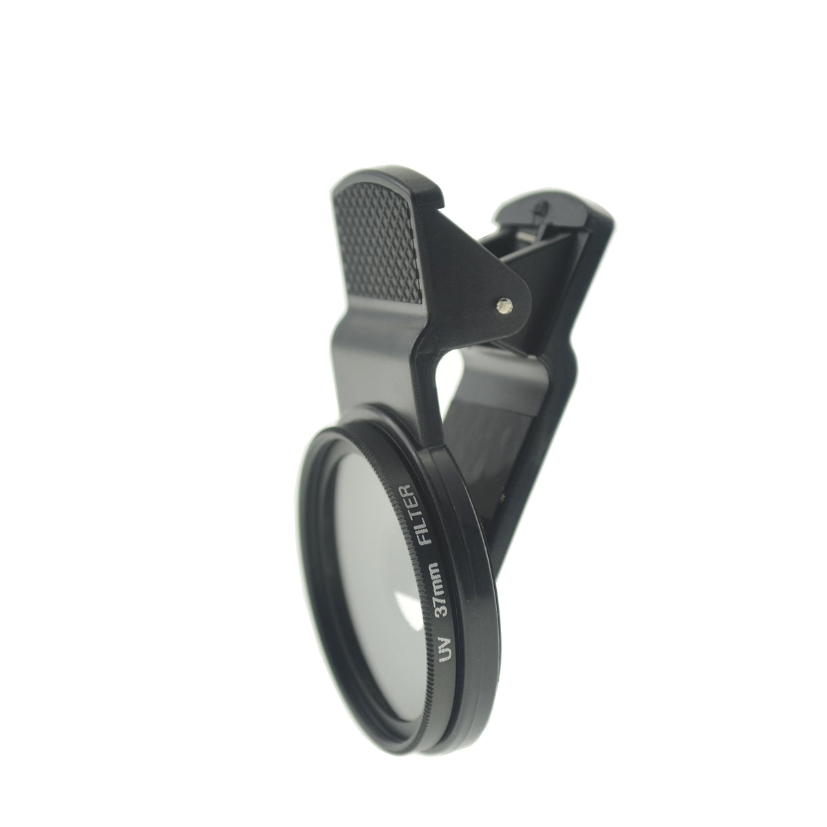UV Filter 37 mm Gewinde mit Clip in Schwarz für Smartphone | System-S