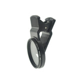 UV Filter 37 mm Gewinde mit Clip in Schwarz für Smartphone | System-S