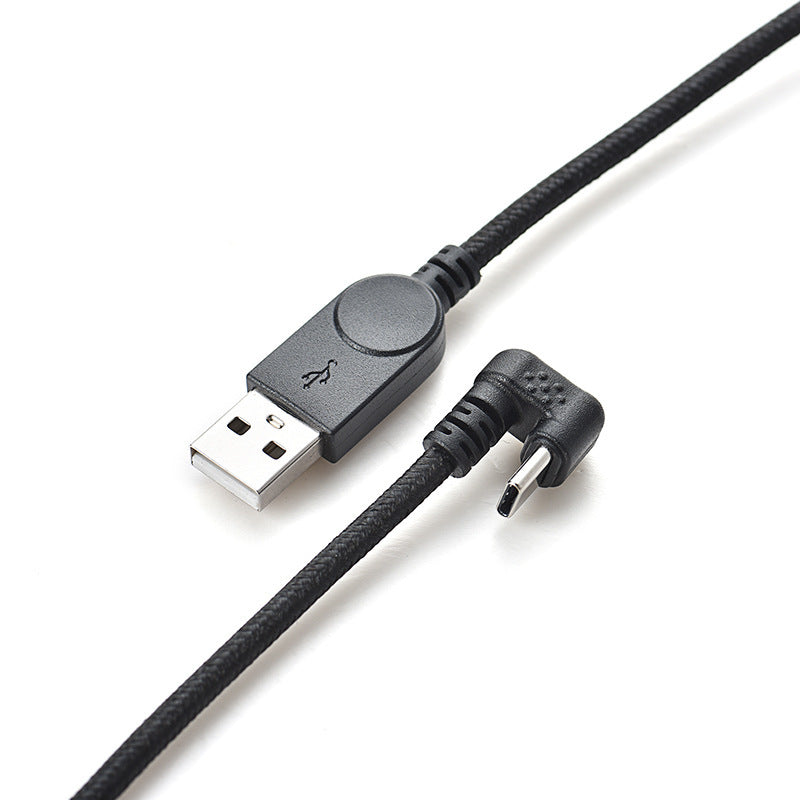 USB 3.1 Kabel 150 cm Typ C Stecker zu 2.0 A Stecker 180° U Turn Winkel | System-S