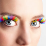 Wimpern XL Regenbogenfarben