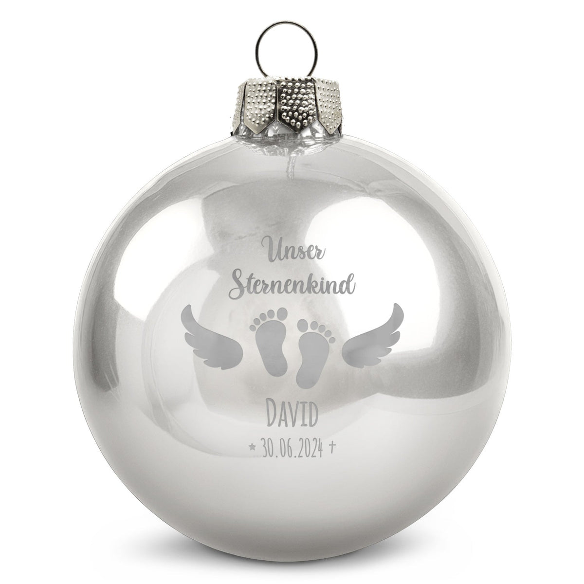 Gravierte Weihnachtskugel - Sternenkind
