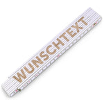 Zollstock 2 Meter mit Gravur oder Druck - Wunschname - Personalisiert mit Namen