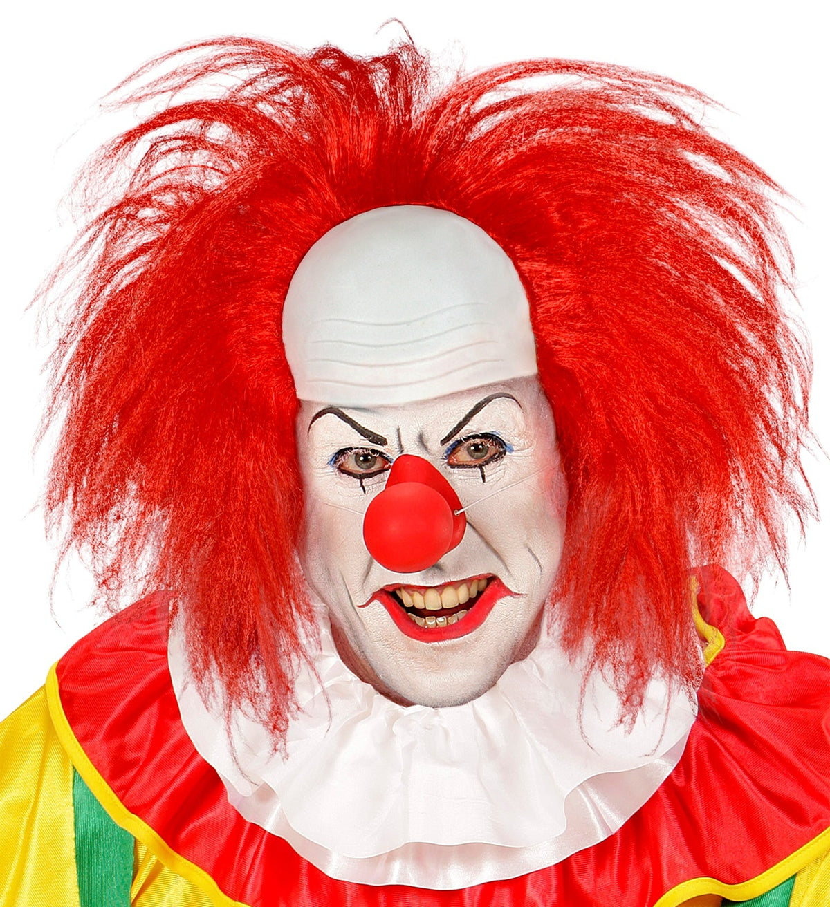 Perücke Herren "Clownglatze mit roten Haaren" | Rot