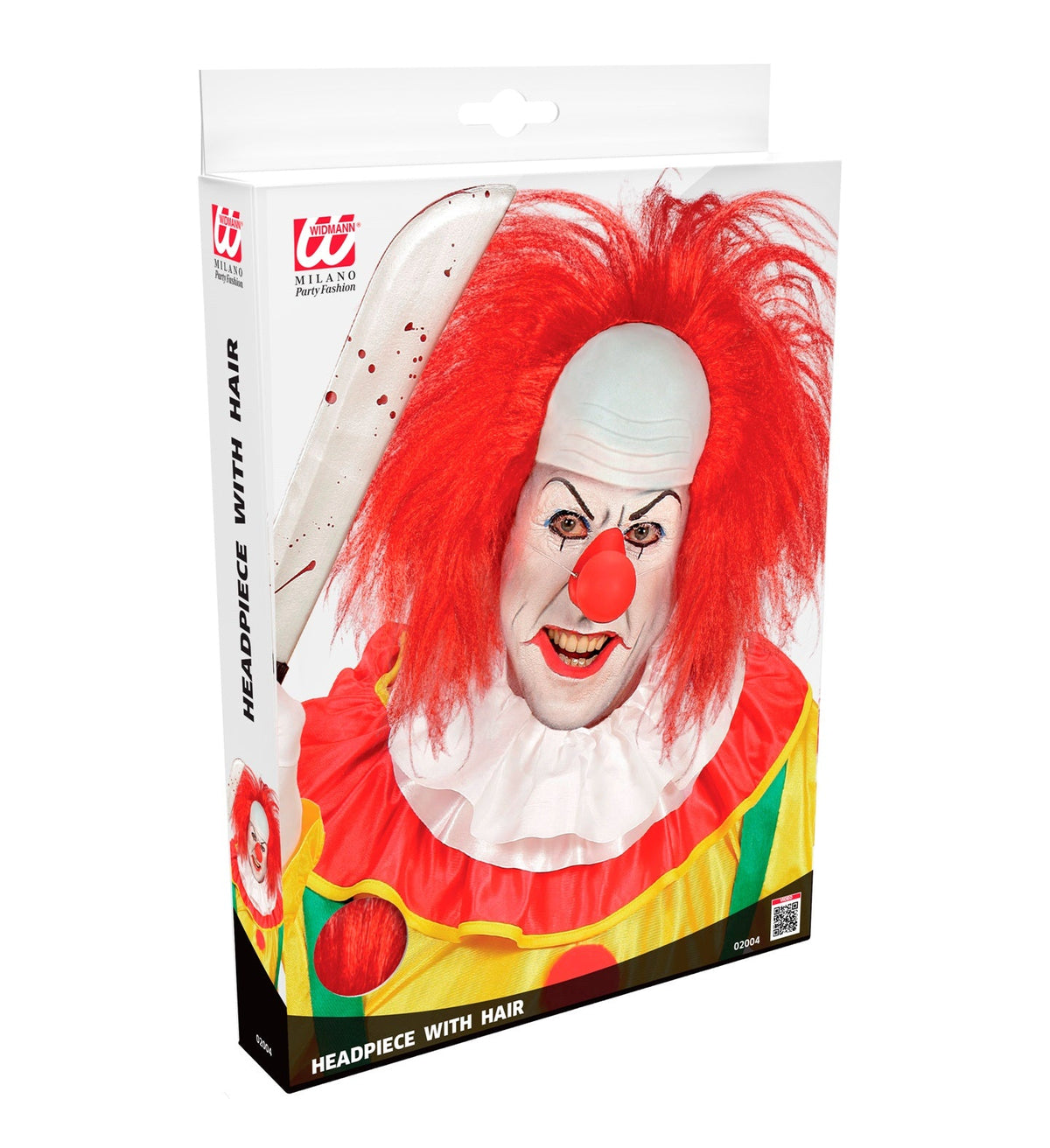 Perücke Herren "Clownglatze mit roten Haaren" | Rot