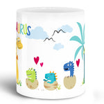 Bedruckte Tasse mit Spruch "Erziehersaurus"
