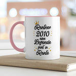 Bedruckte Tasse mit Spruch Rentner/Rentnerin