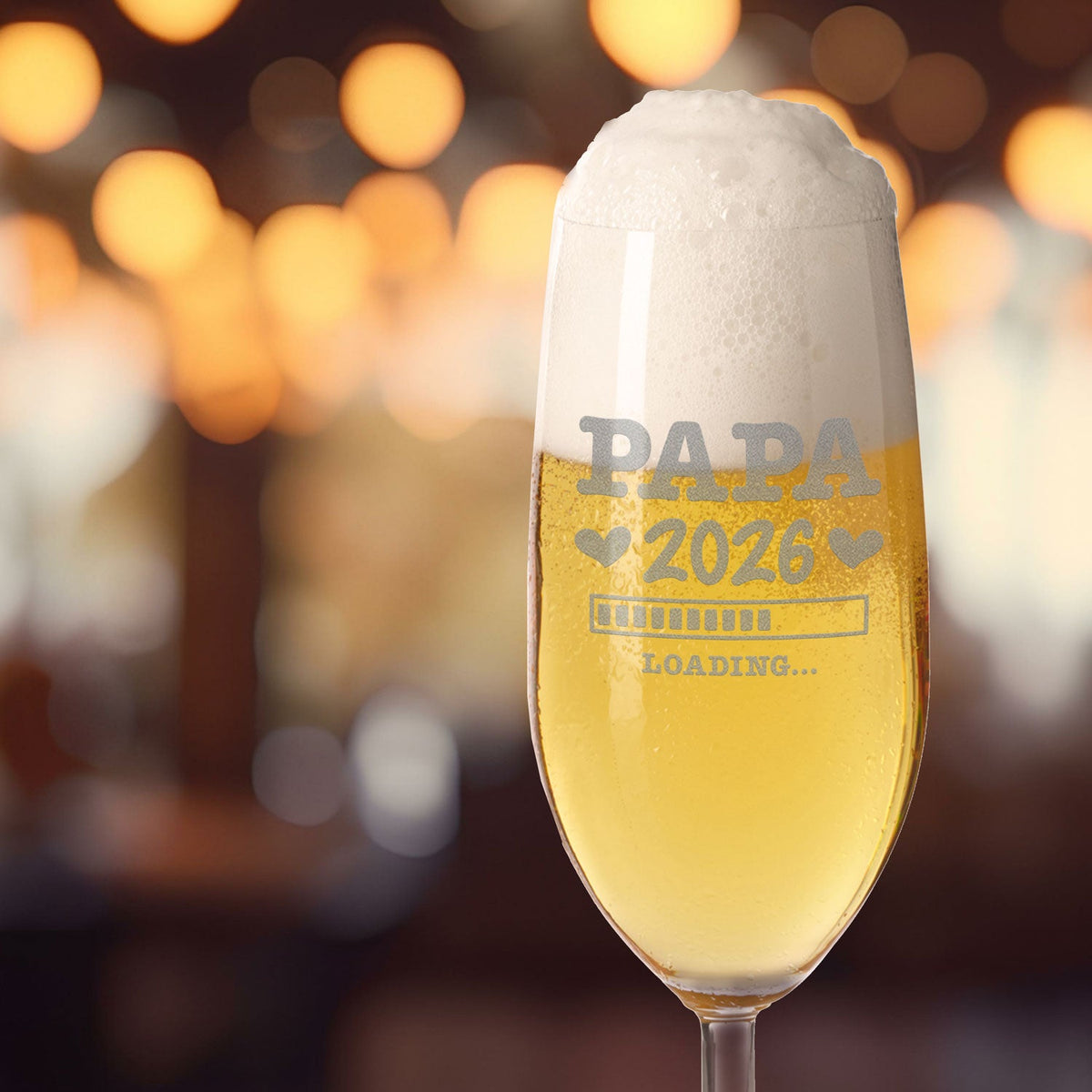Stölzle Lausitz Bierglas mit Gravur "Papa Loading"