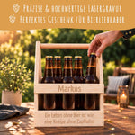 Bierträger aus Holz für 6 Flaschen