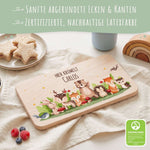 Frühstücksbrettchen mit Druck & Name im "Tiergruppe" Design Namma Markt