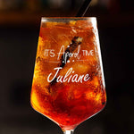 Stölzle Lausitz Weinglas mit Gravur - "It's Aperol Time" mit Wunschname