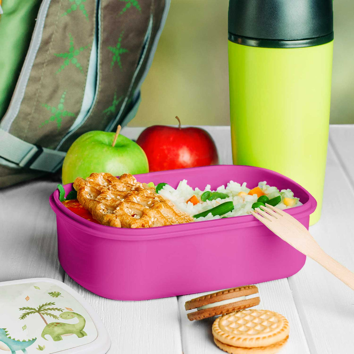 Bedruckte Lunchbox für Kinder - Dinos