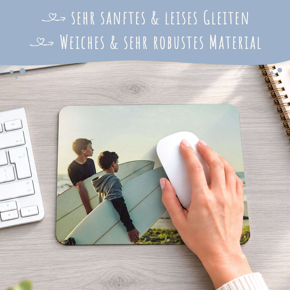 Bedrucktes Mousepad mit eigenem Foto