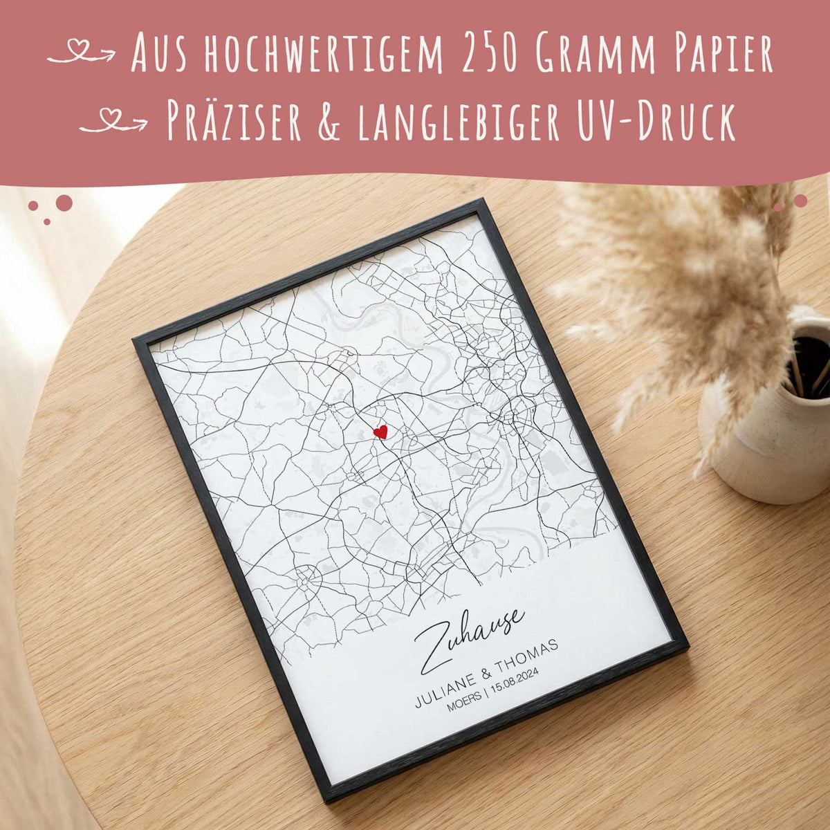 Personalisiertes Poster - Zuhause - Personalisiertes Geschenk Namma Markt