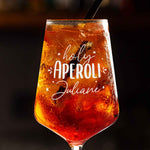 Stölzle Lausitz Weinglas mit Gravur "Holy Aperoli" mit Namen
