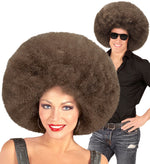 Perücke Herren "Riesen Afro" | Braun