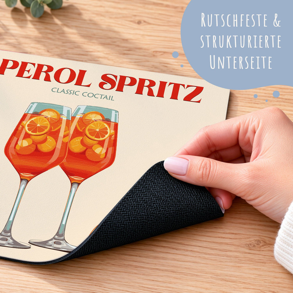 Bedrucktes Mousepad - Aperol Spritz