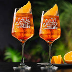 Stölzle Lausitz Weinglas mit Gravur - "Spritz up your Life"
