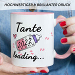Bedruckte Tasse mit Spruch - Baby Loading in versch. Varianten