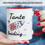 Bedruckte Tasse mit Spruch - Baby Loading in versch. Varianten
