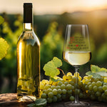 Stölzle Lausitz Weinglas mit UV-Druck "Wein ist einfach für Dich da"