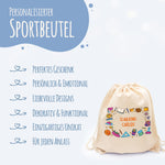 Turnbeutel für Kinder - Schulkind Comic - zur Einschulung