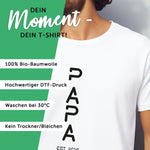 Bedrucktes T-Shirt für Herren - PAPA EST. Space