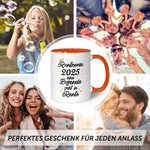 Bedruckte Tasse mit Spruch Rentner/Rentnerin