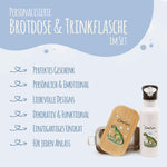 Bedruckte Brotdose & Trinkflasche im Set - T-Rex V2