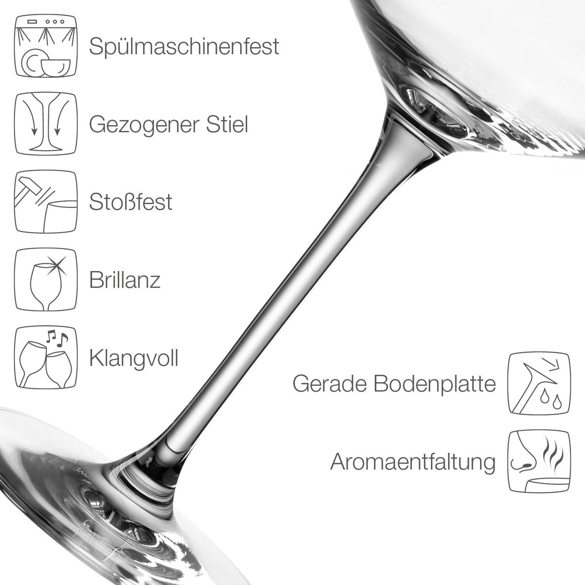 Stölzle Lausitz Weinglas mit Gravur "Freundschaft ist harte Arbeit"