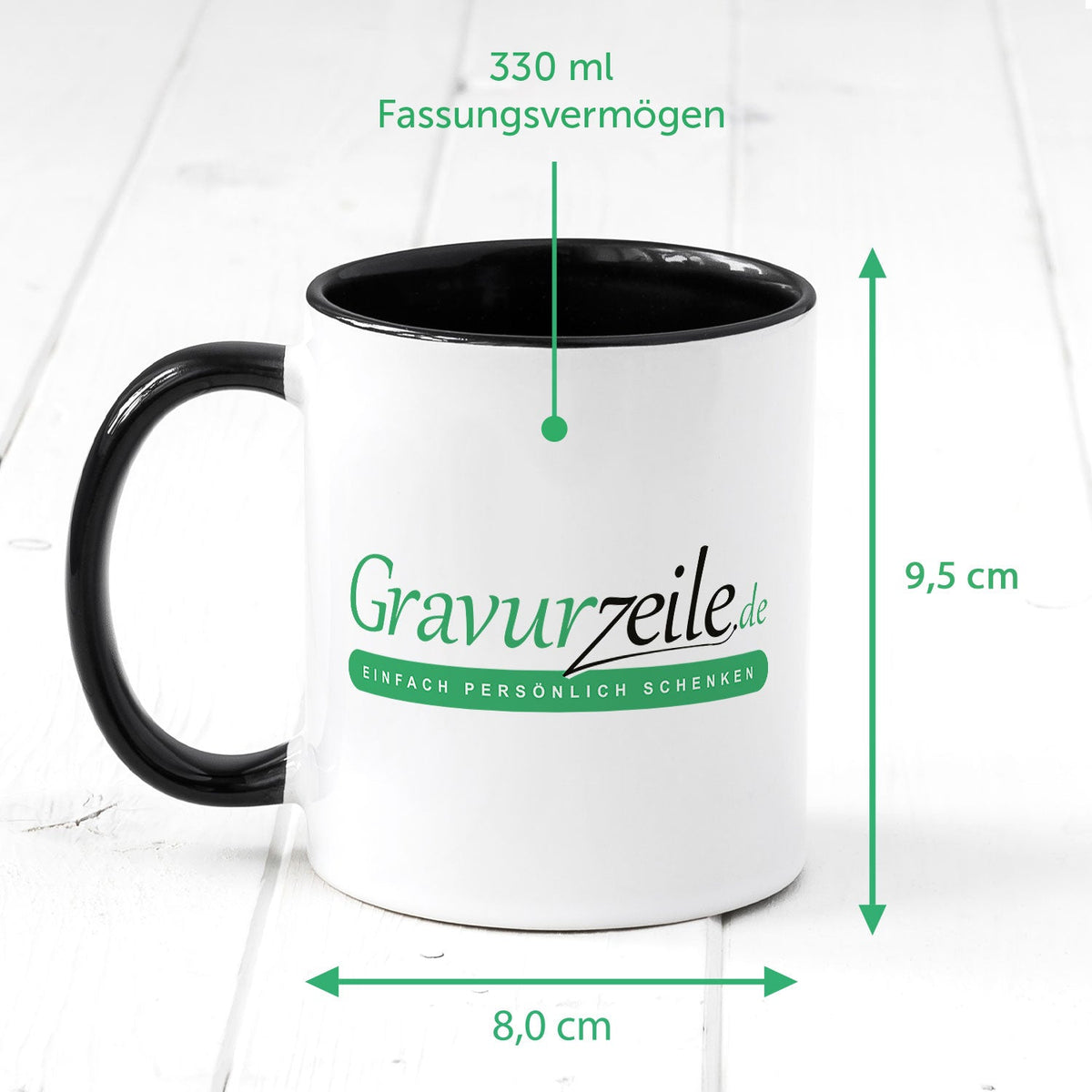 Bedruckte Tasse - ABC Tiere - Geschenk zur Einschulung