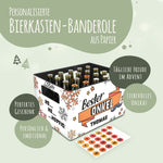 DIY Bierkasten Banderole mit 24 Deckelaufklebern - Bester Onkel