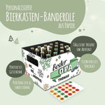DIY Bierkasten Banderole mit 24 Deckelaufklebern - Bester Opa