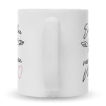 Bedruckte Tasse mit Spruch Engel ohne Flügel