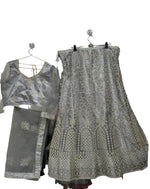 Complete Stitched Embroidered Lehenga Choli In Germany (Grey)/Bridal Lehenga In Hamburg