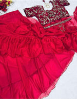 Lehenga Saree With Full-Stitched Blouse With Embroidery Work