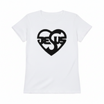 Christliches Damen T-Shirt mit Jesus-Herz-Print