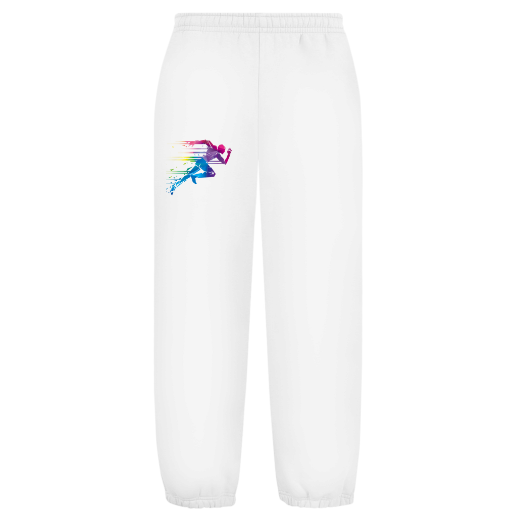 Unisex Jogginghose mit dynamischem Polygon-Runner-Print