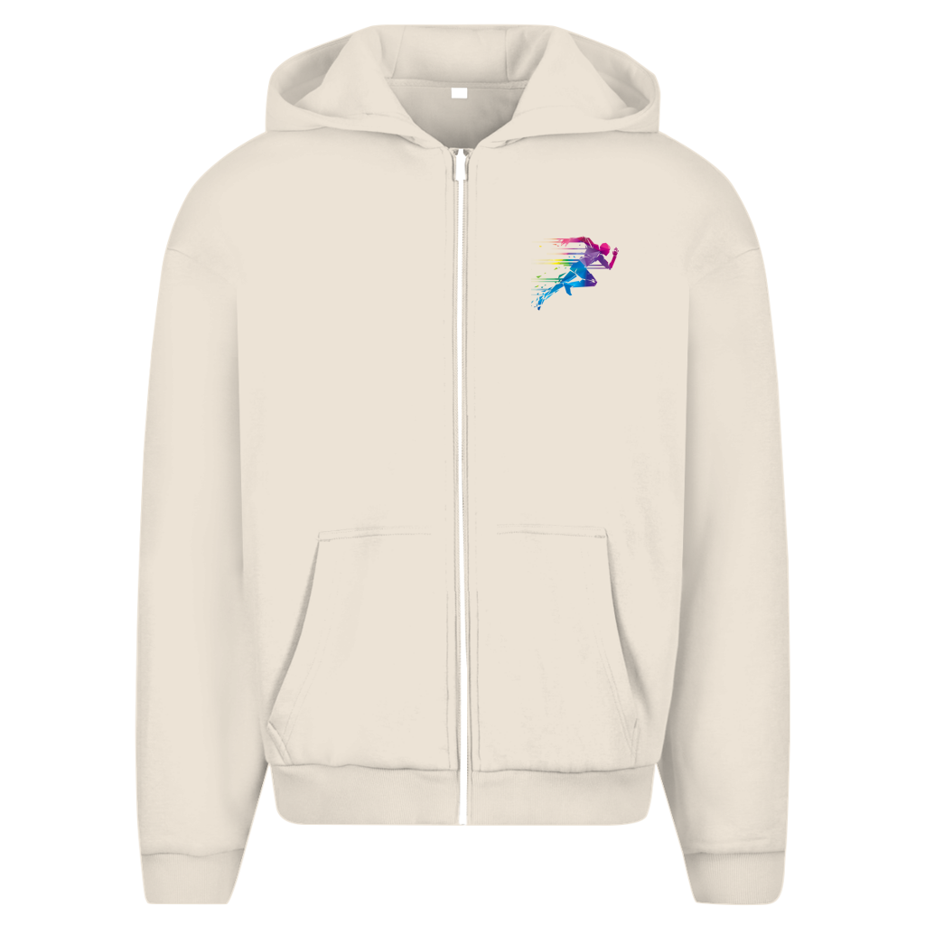 ESTID Herren Kapuzenjacke mit Läufer-Motiv | Sport & Casual