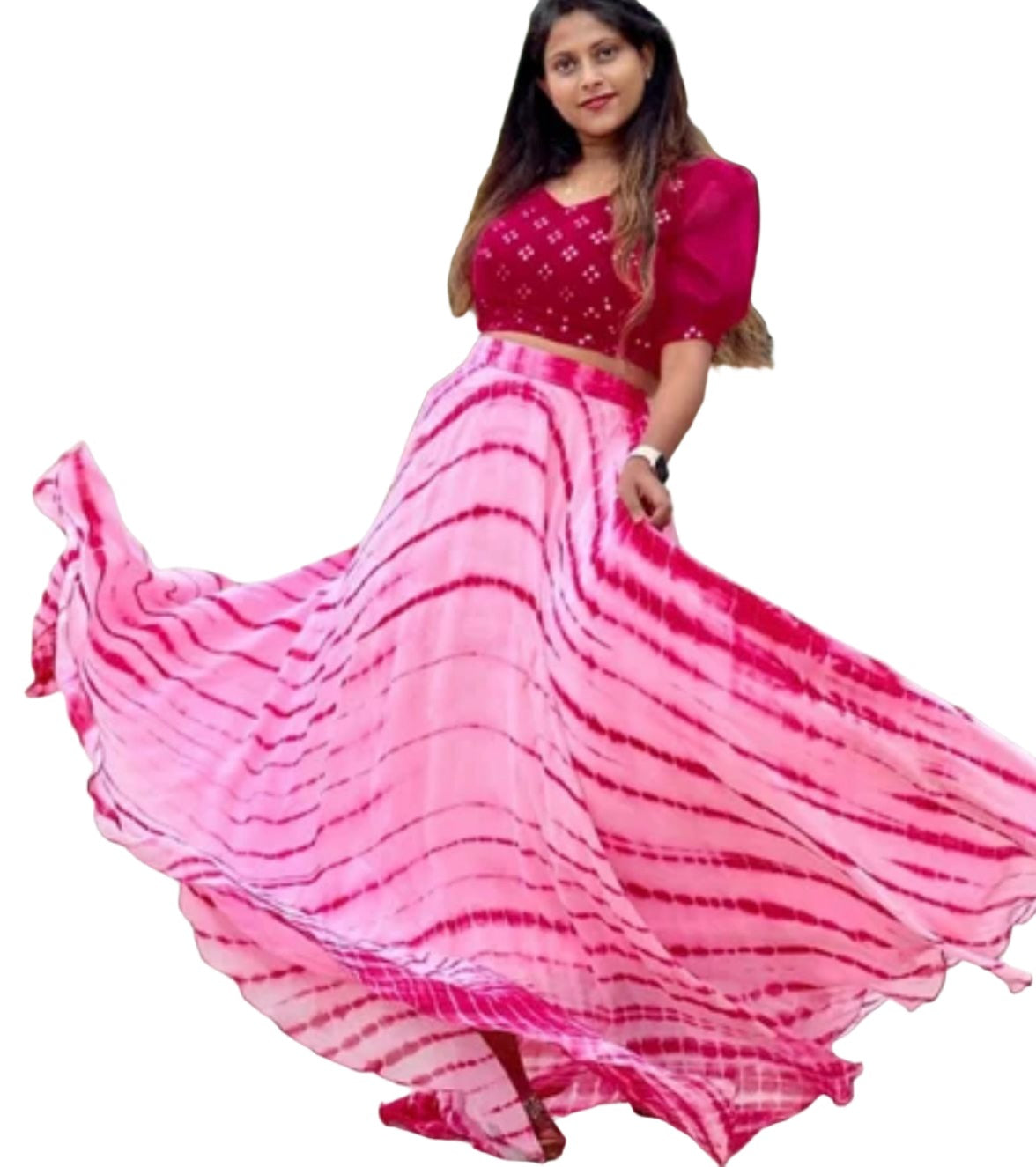 Georgette Lehenga & Blouse Set in Germany