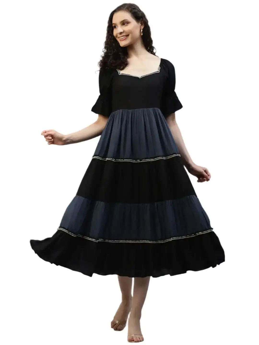 Black & Grey Color block Women's Dress in Berlin