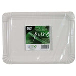 PAPSTAR 250 Teller, Pappe "pure" eckig weiss Namma Markt