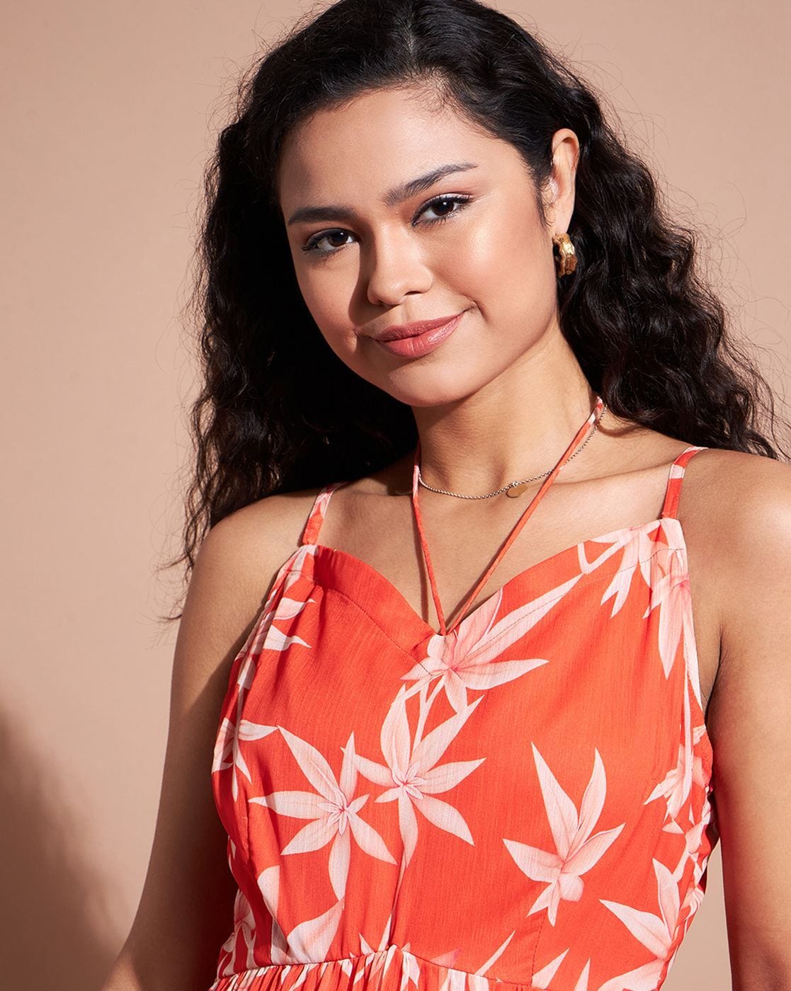 Women Floral Print Tiered Dress in Germany
