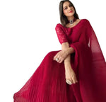 Saree With Stitched Blouse In Germany