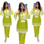 Lace Work Kurta With Pant In Germany