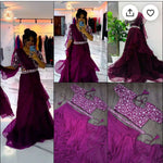 Lehenga Saree With Full-Stitched Blouse With Embroidery Work.