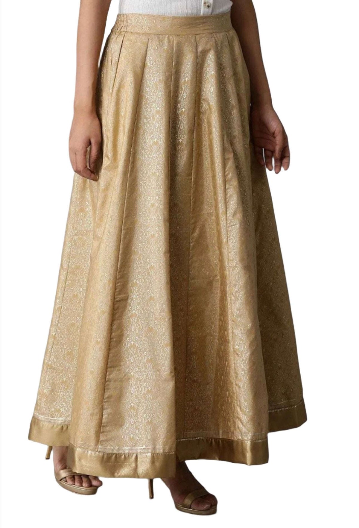 Gold Printed Skirt In Germany Namma Markt