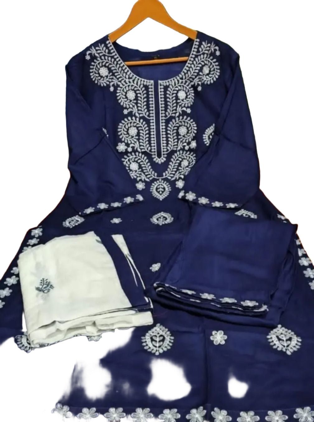 Embroidered Straight Long Kurta With Pant In Germany