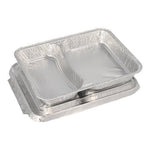 Starpak 50 Menüschalen + Deckel, Alu