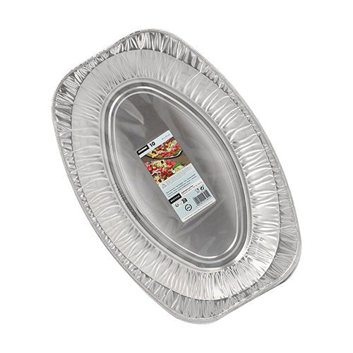 Starpak 10 Servierplatten, Alu oval