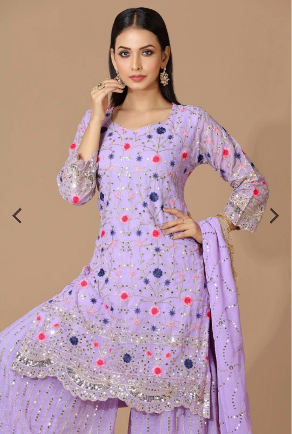 Pakistani Sharara Suit Set in Germany